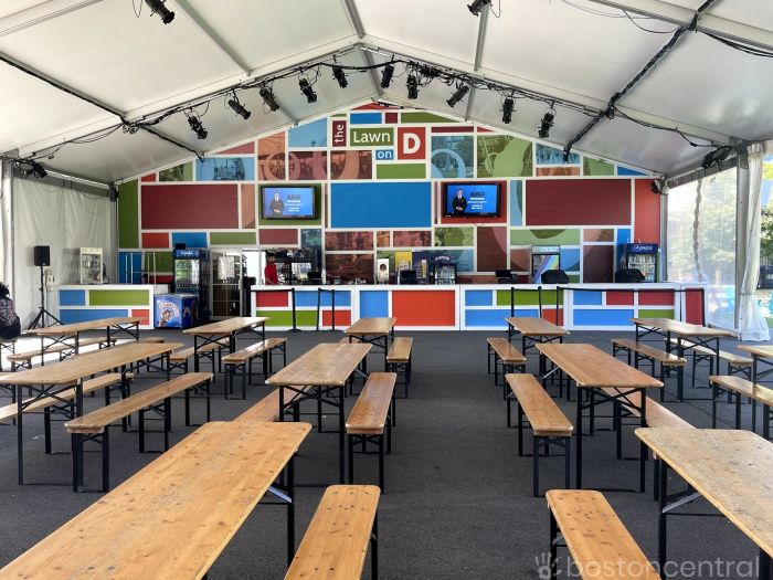 lawn on D concession stand and tables