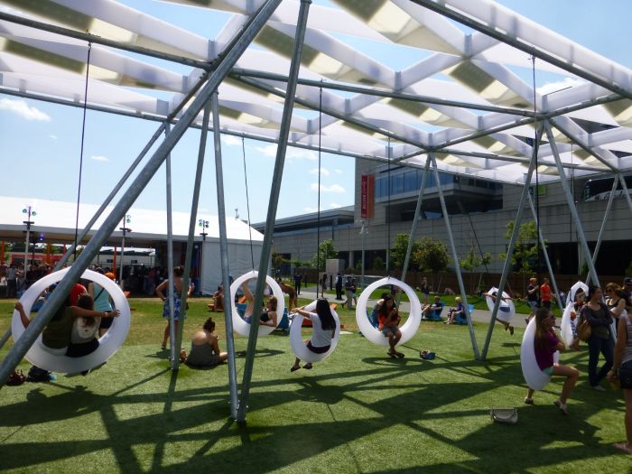 lawn on D boston LED swings free things to do